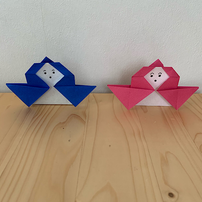 折り紙で簡単にお雛様の立体を作ろう 子供も一緒に喜んで 知って